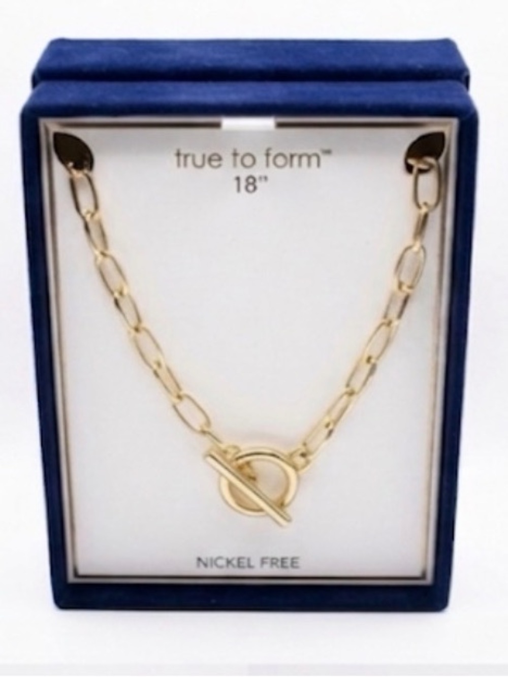 NWT ⚜️👑⚜️ True To Form Paper Clip Link Chain Necklace